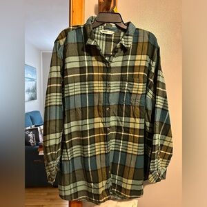 Sonoma flannel long sleeve blouse
